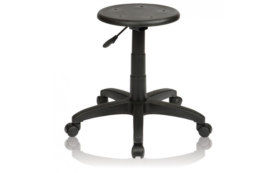 Industrial Stool Single Lever - No Back, with footring