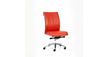 Slim Leather Executive Low Back