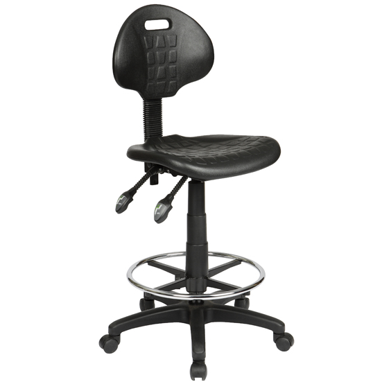 State High Back Industrial Drafting Stool
