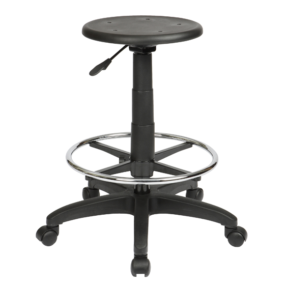 State no back PP Drafting Stool