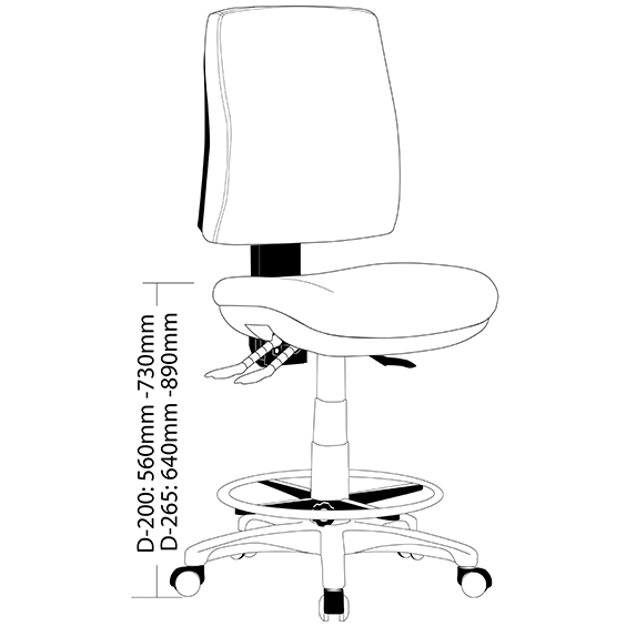 Alpha 200 Drafting Chair