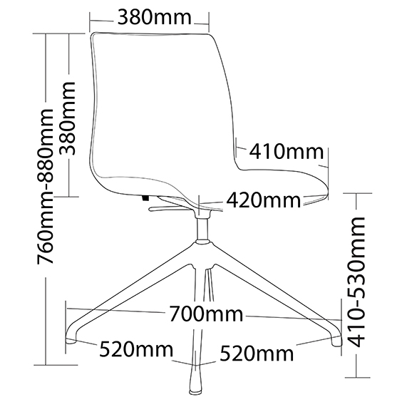 Pod 4 Star Base no Castors