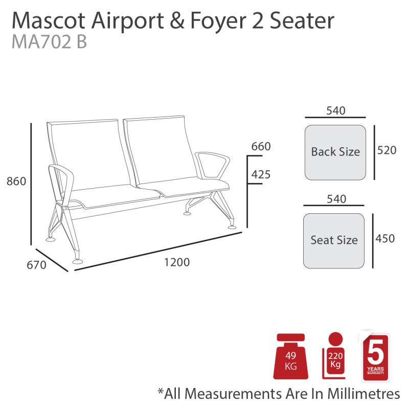 Mascot Airport Beam Seating