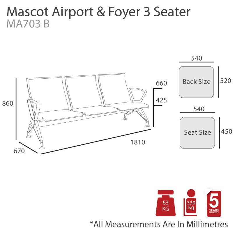 Mascot Airport Beam Seating
