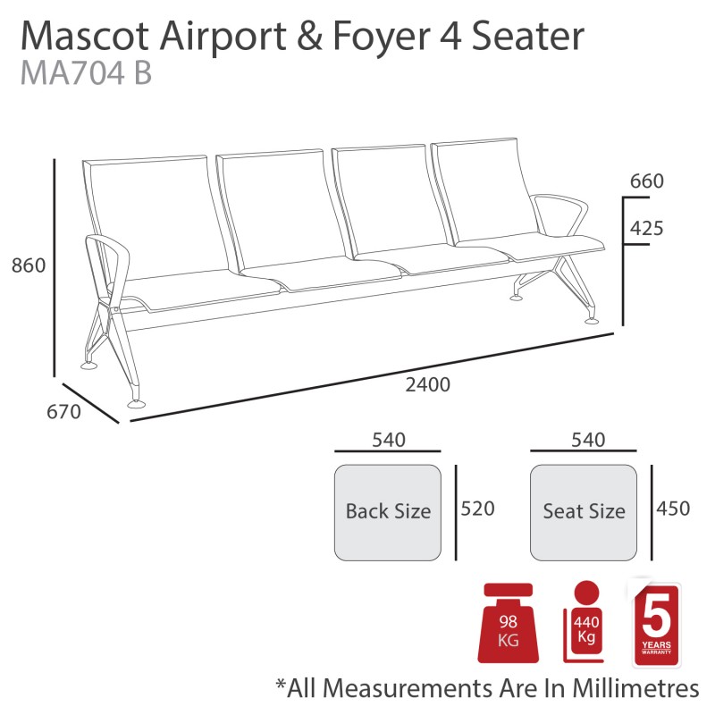 Mascot Airport Beam Seating