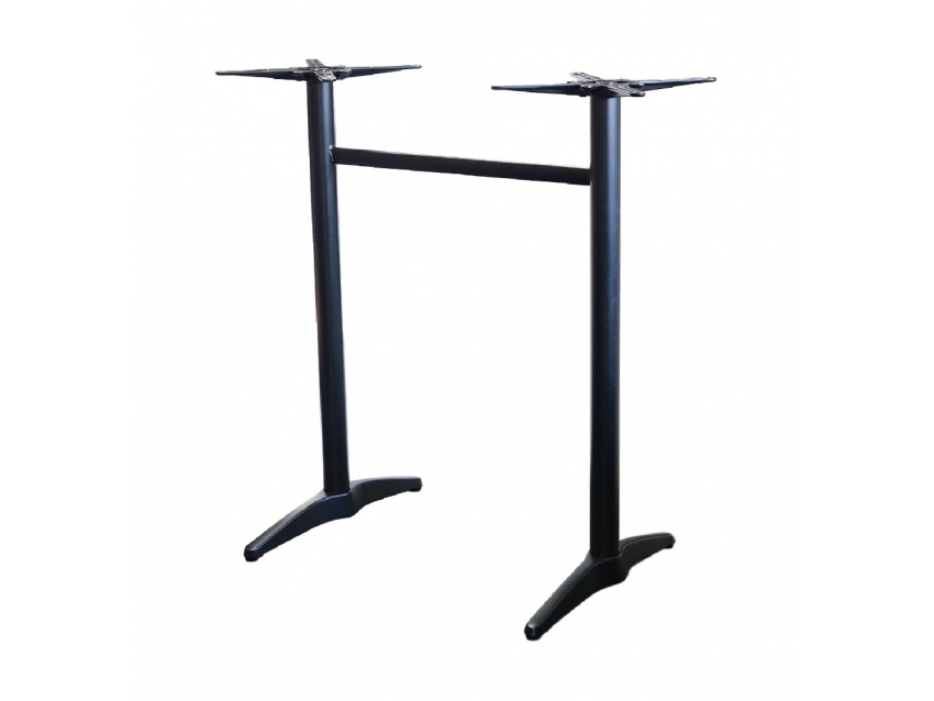 Astoria Black Aluminium Twin Bar Table Base
