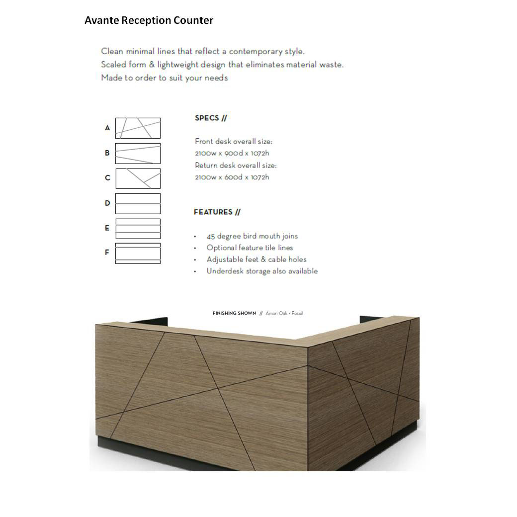 Avante Reception Desk