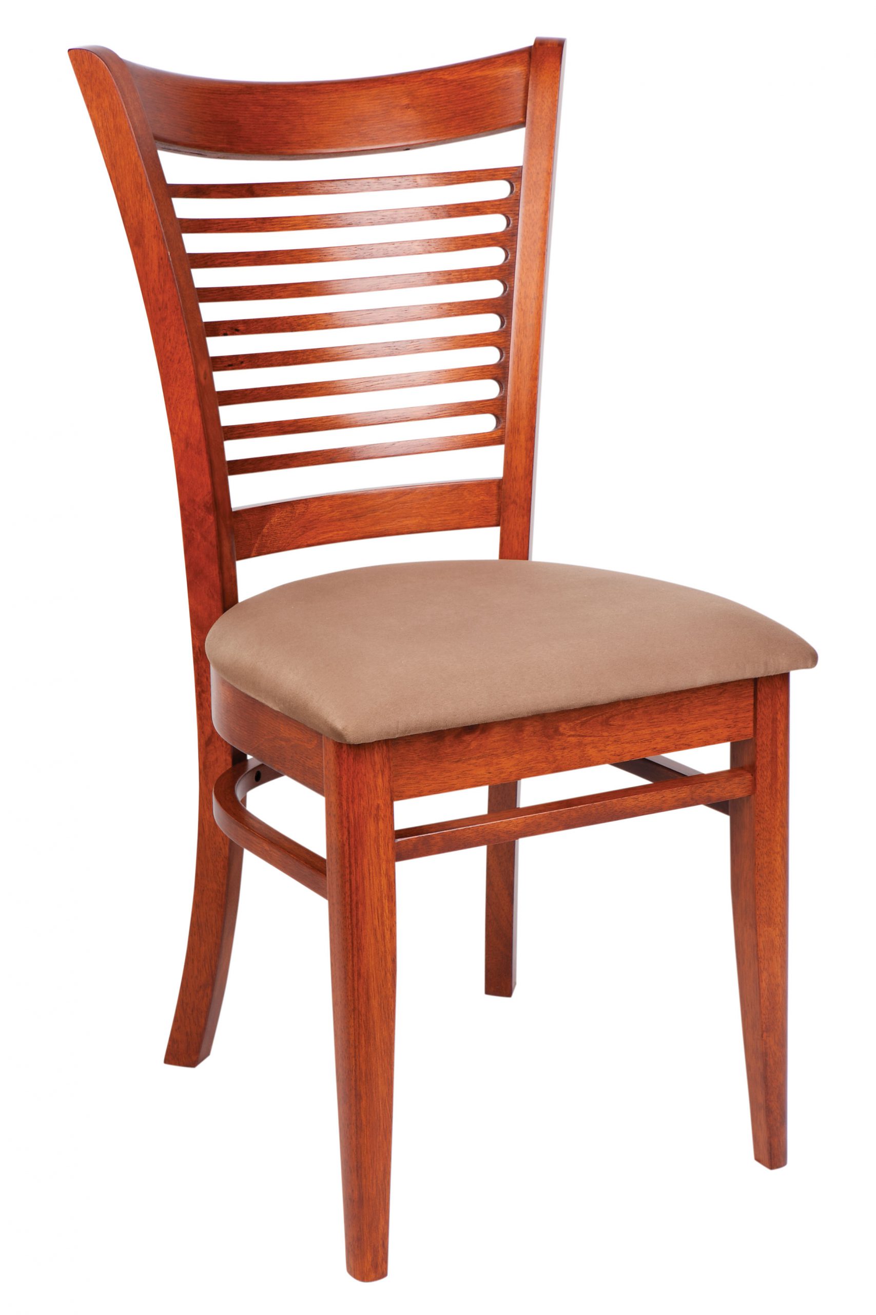Lotus Timber Dining Chair with Upholstered Seat