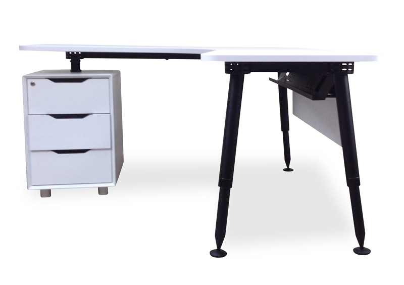 Tuxedo Corner Desk - Left Hand Pedestal