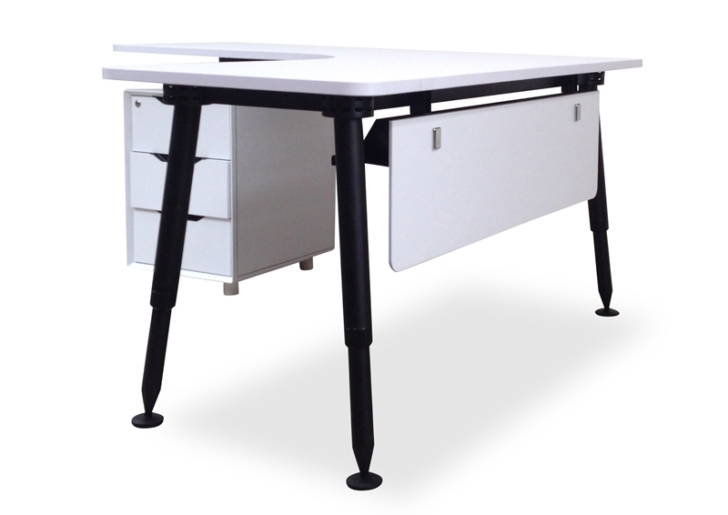 Tuxedo Corner Desk - Left Hand Pedestal