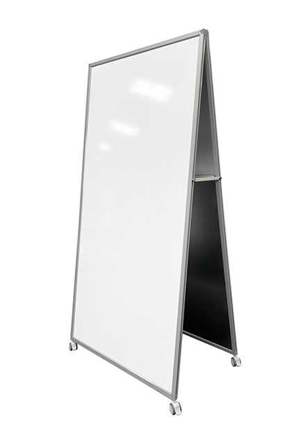 Alpha Double Sided Mobile Porcelain Whiteboard