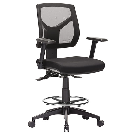 Expo Low Back Drafting Chair with Arms