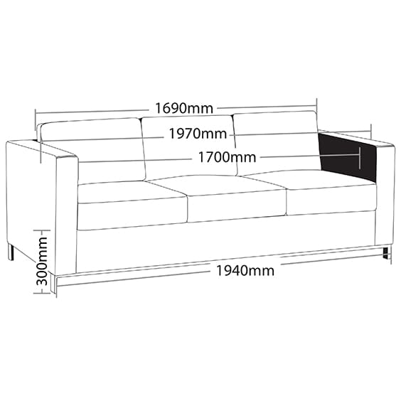 Plaza 3 Seater Lounge