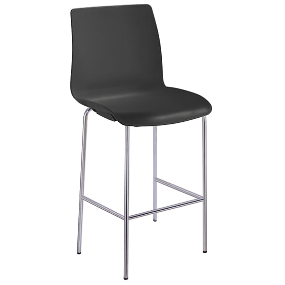 Pod 4 Leg Chrome Bar Stool