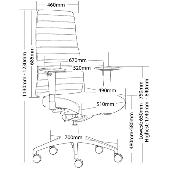 Siena High Back Executive