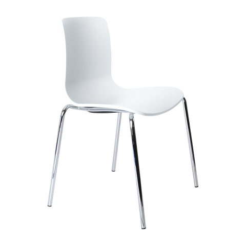 Acti chair, 4 leg chrome frame