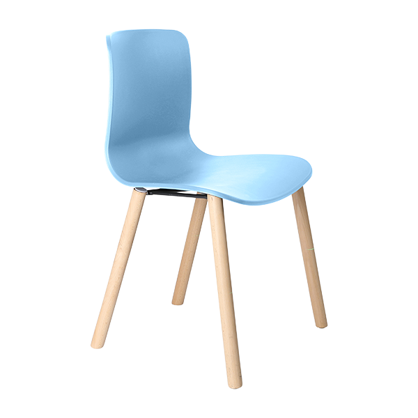 Acti chair, 4 leg beech timber frame
