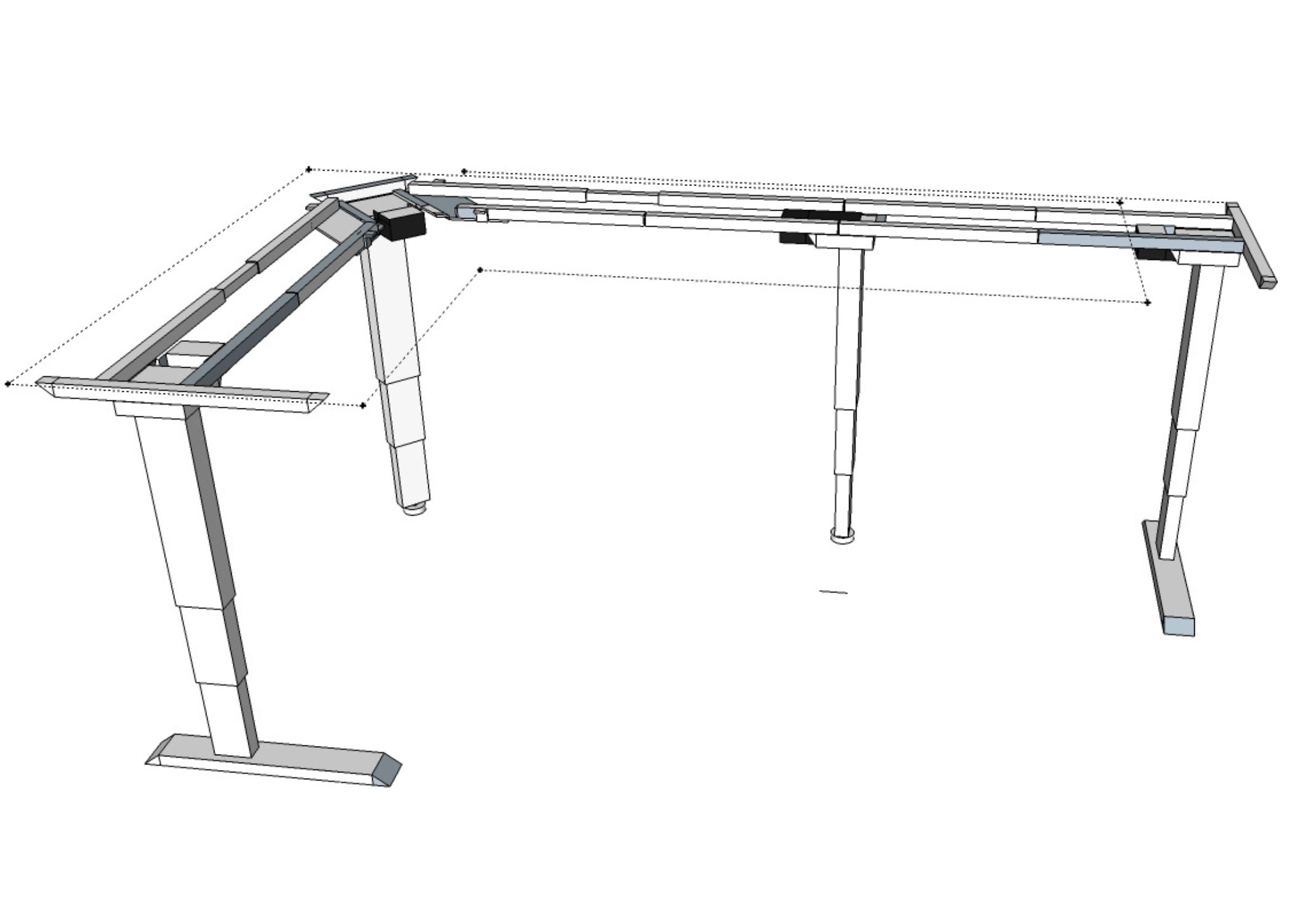 Eon Custom Adjustable Desk Frame