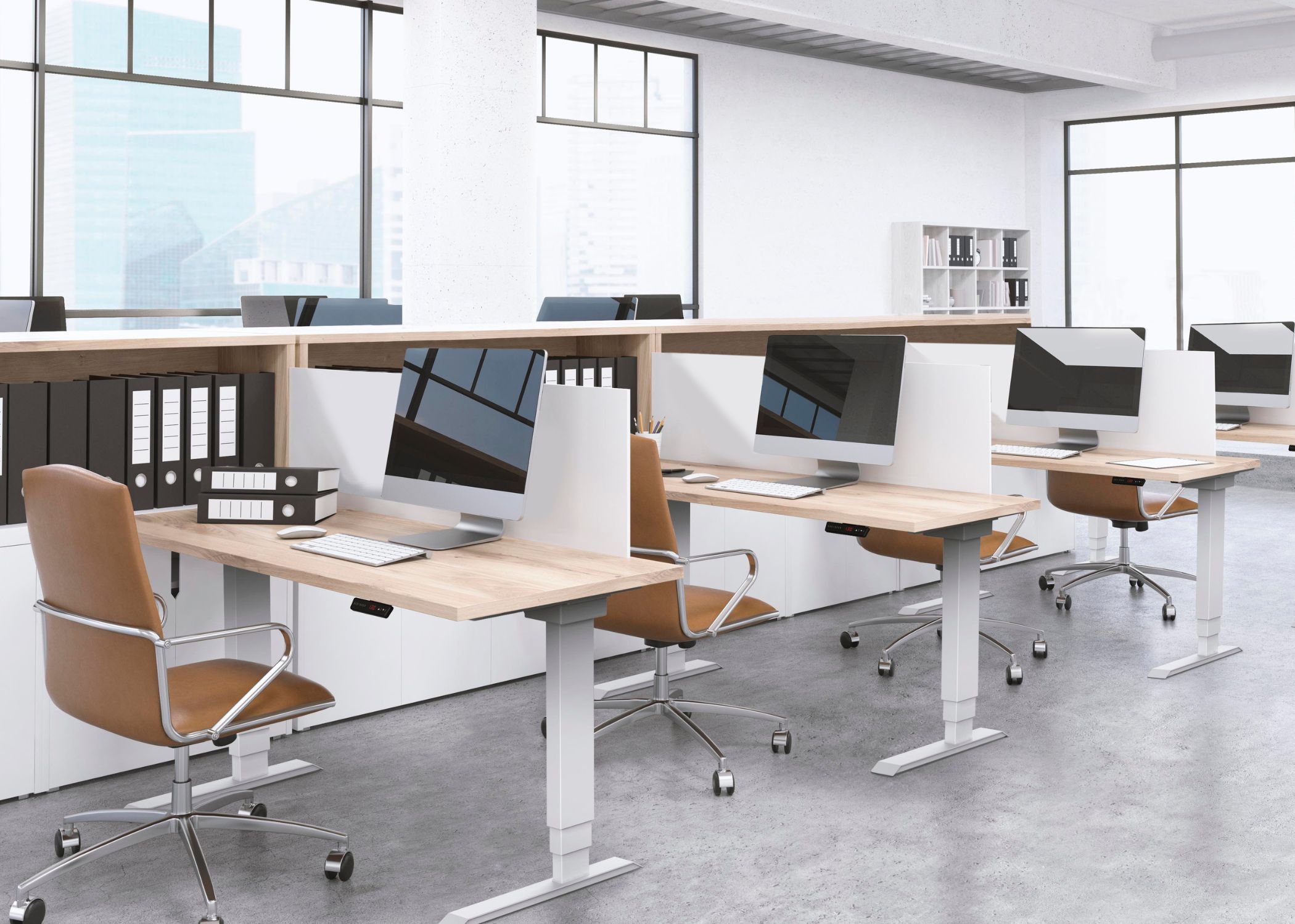 Eon Electric Two and Three Leg Adjustable Desk