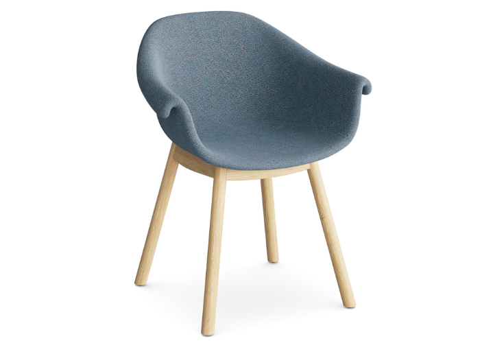 Enzo Fabric Tub Chair – Blue