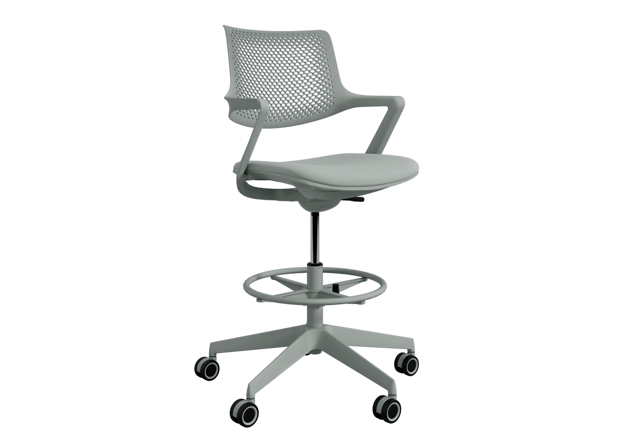 Loki Drafting Chair / Pearl Grey