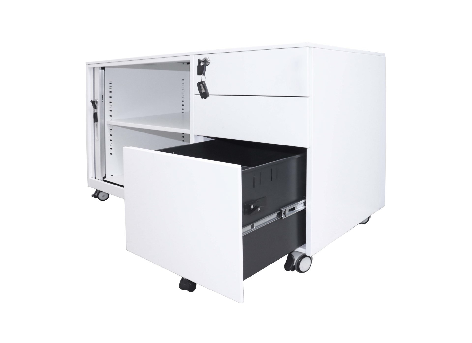 GO Steel Mobile Caddy -  Left Tambour