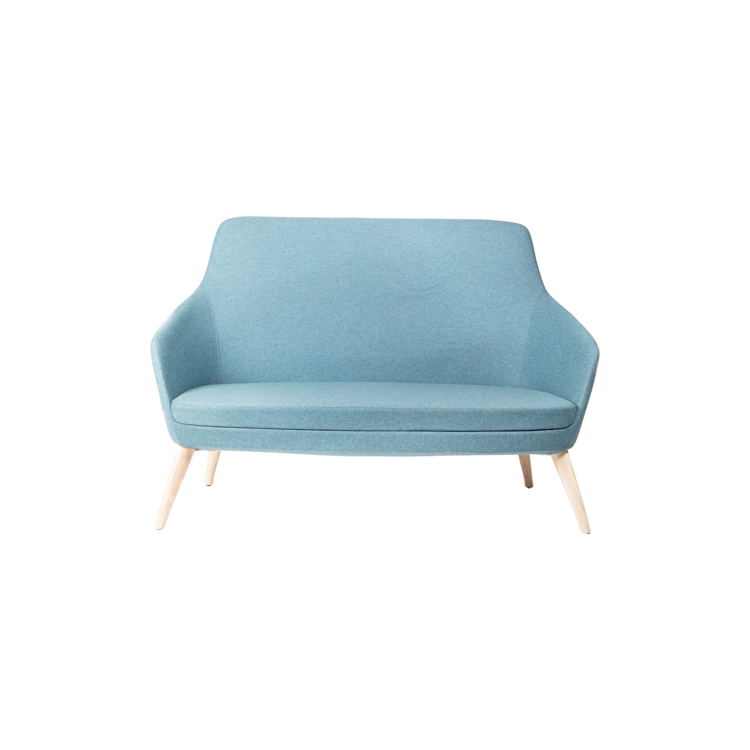 Annette 2 Seater Lounge Timber Natural