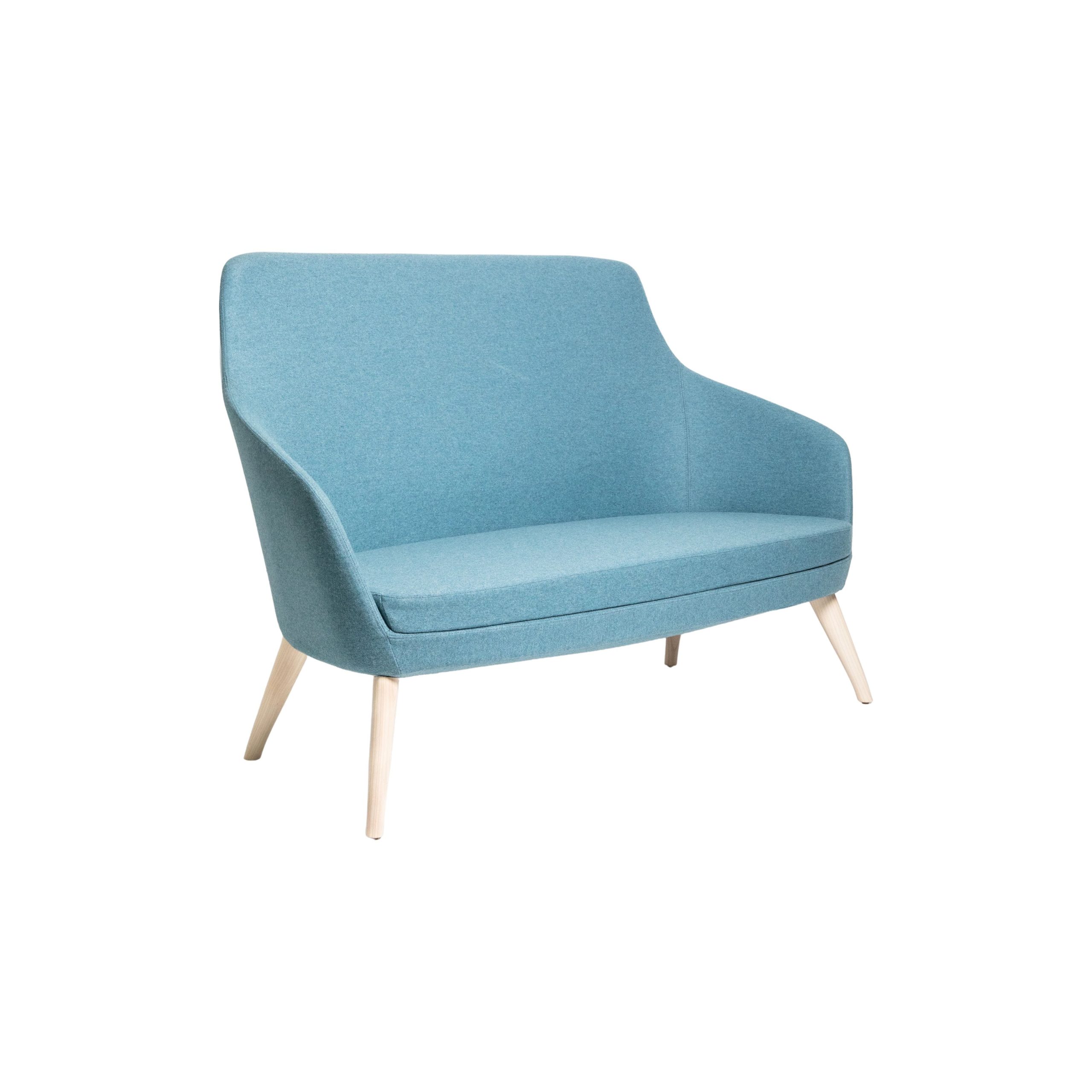 Annette 2 Seater Lounge Timber Natural