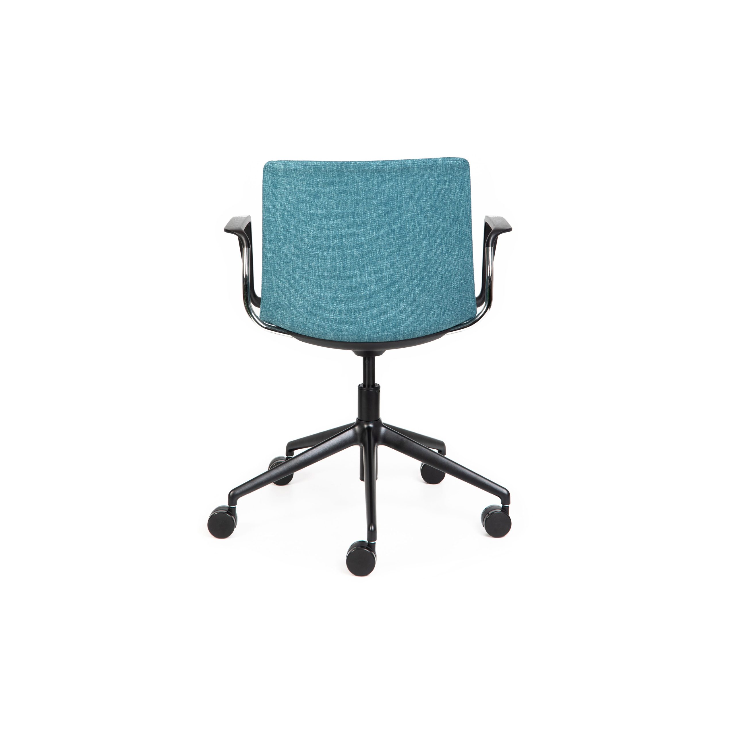 Jubel Castors Italian-5 Black Upholstered Arms