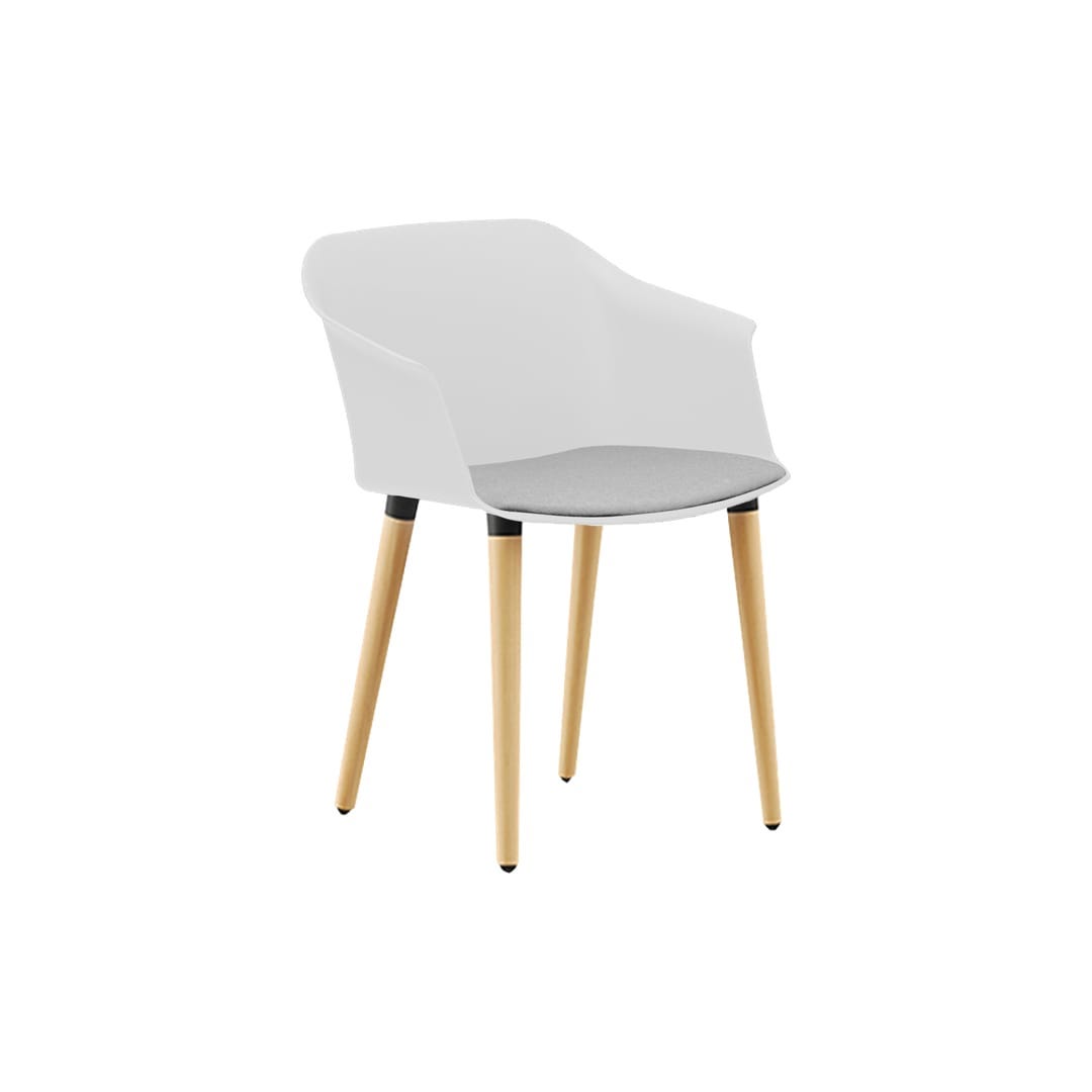 Aurora 4-Leg Timber White Shell Seat Pad
