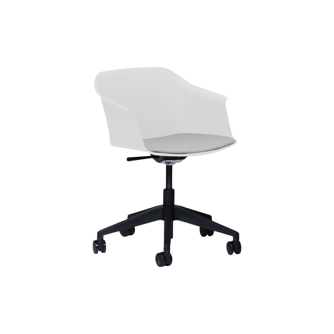 Aurora Castors Hi-Arch White Shell Seat Pad