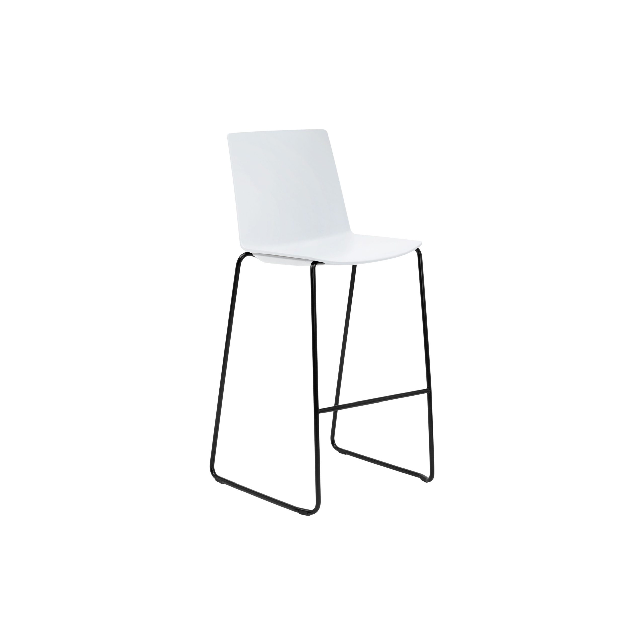 Jubel Stool 76 Black Sled White Shell