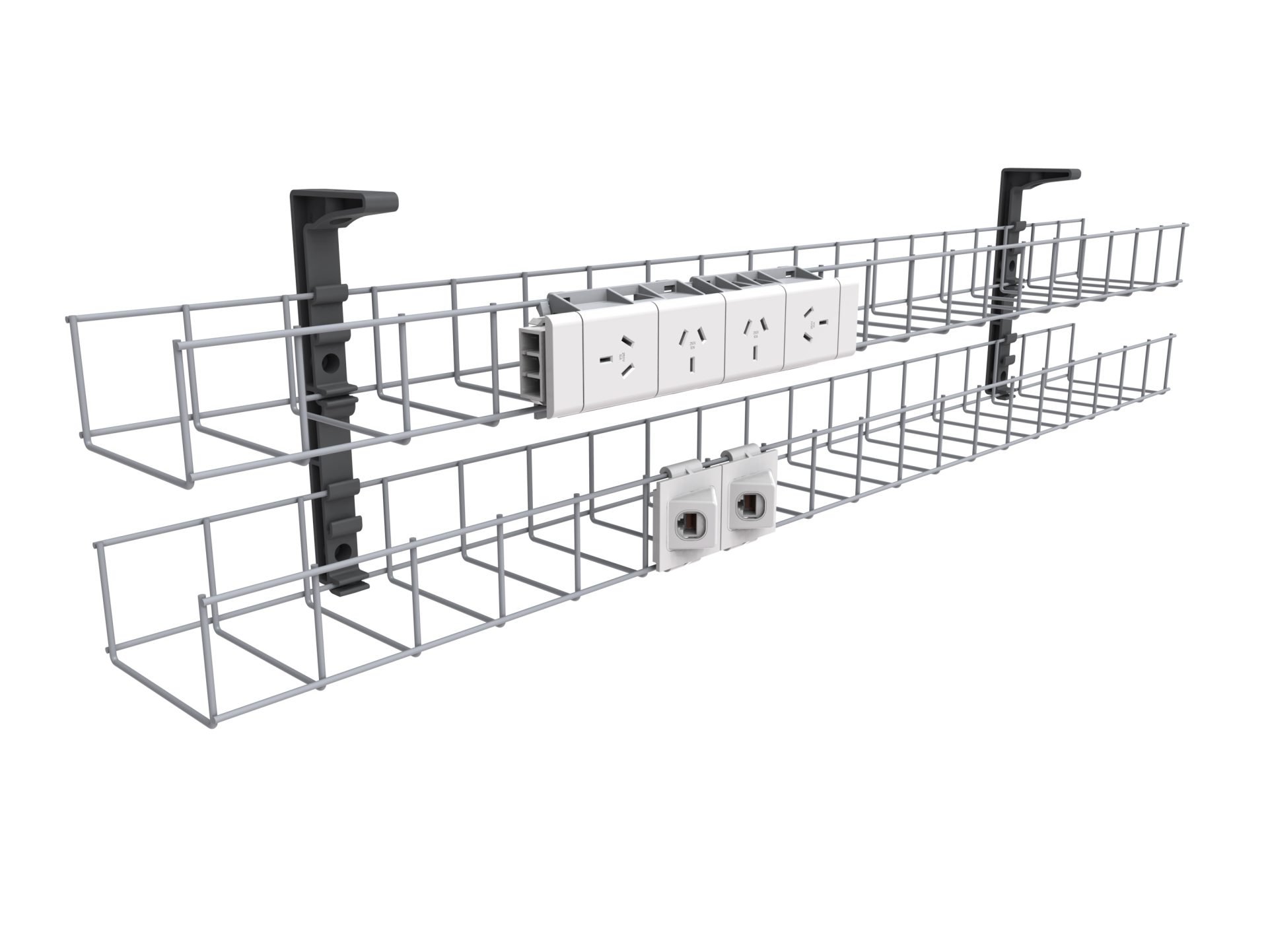 Rapid Wiring Dual Tier Cable Basket
