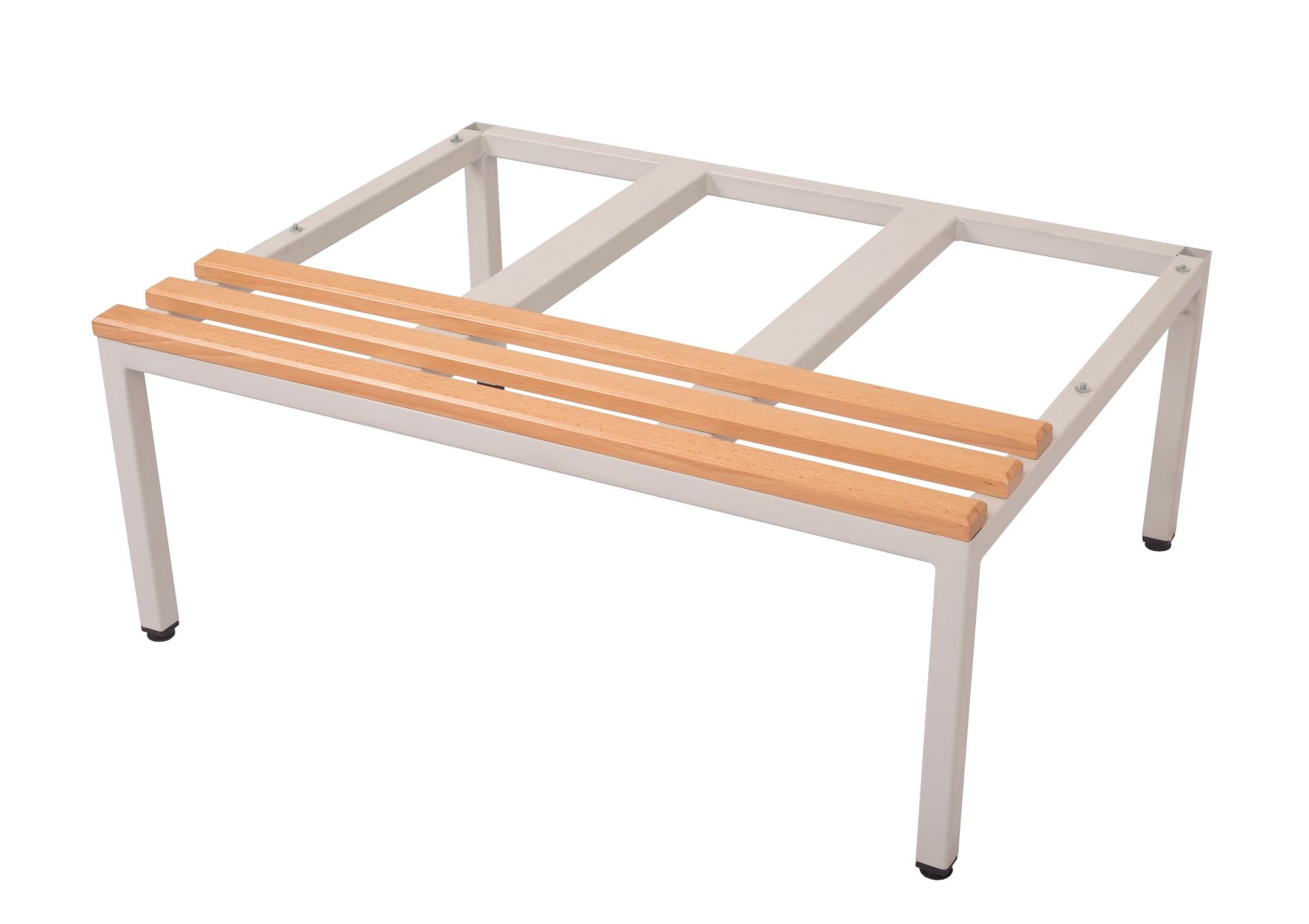 Light Oak Locker Seat & Stands