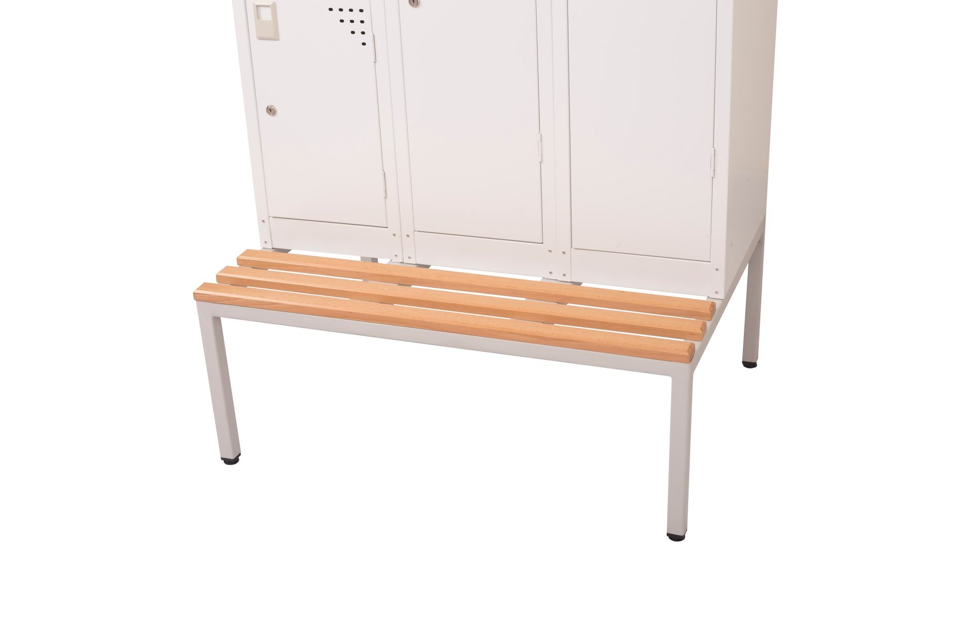 Light Oak Locker Seat & Stands