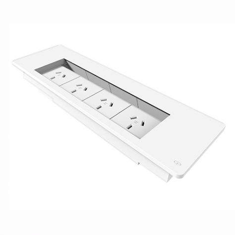 Rapid Wiring Flip Box In Desk Module