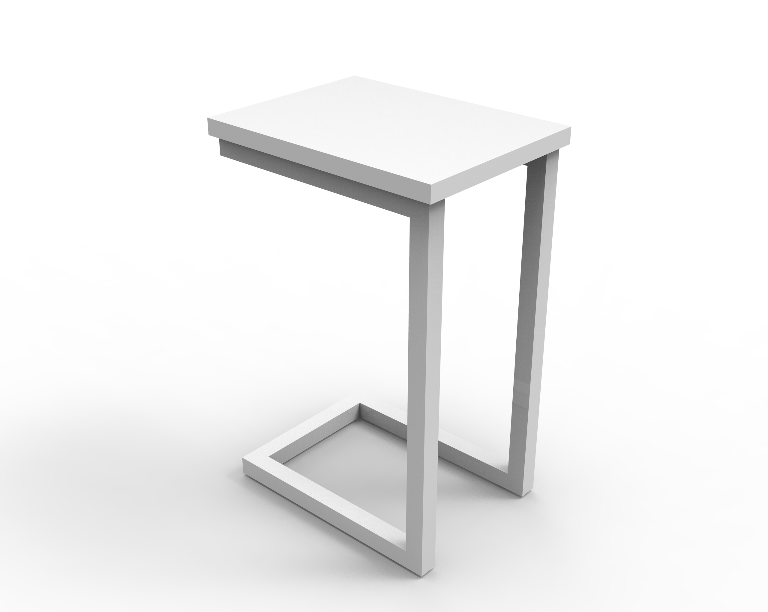 Eternity Side Table - White/ White - ON SALE