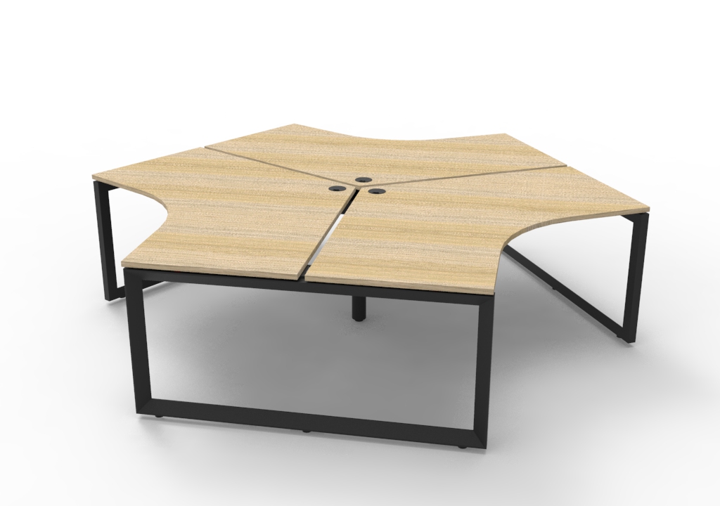 Infinity 120 Degree Workstation - Loop Leg