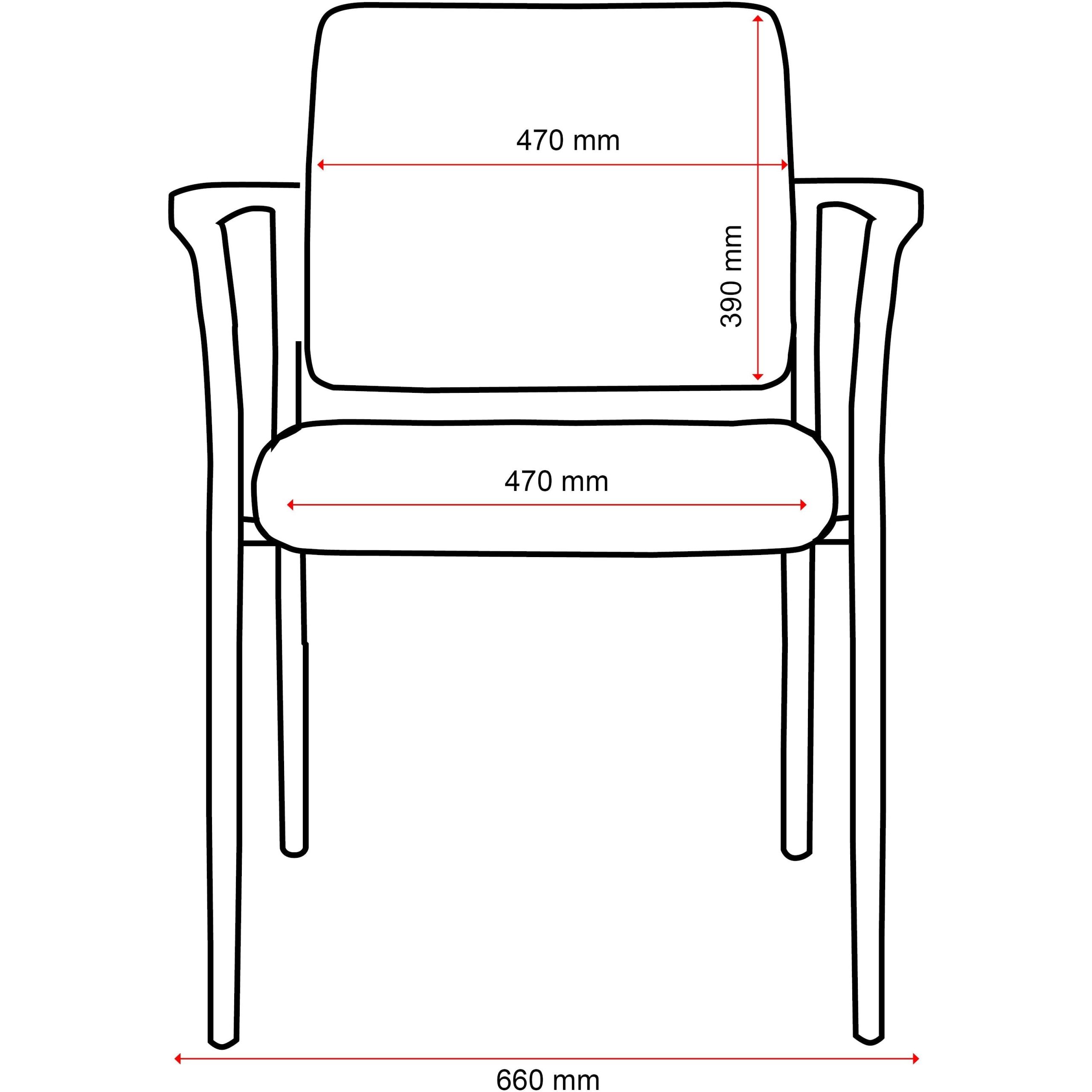Buro Lindis - 4 Leg with Arms